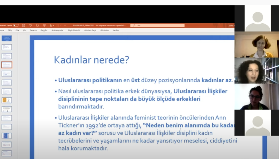 Öğretim Üyemiz Prof. Dr. Zuhal Yeşilyurt  Gündüz Prof. Dr. Birgül Demirtaş İle “Zor Zamanlarda Kadın Akademisyen olmak: Pandemi ve Ötesi” başlıklı konuşması ile Kadınlar Günü etkinliğine katıldı